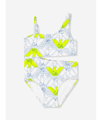 Emporio Armani Girls Eagle Logo Bikini in Multicolour Pour