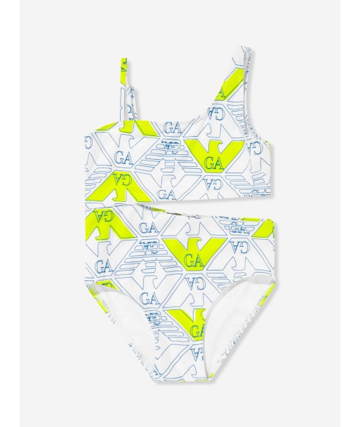 Emporio Armani Girls Eagle Logo Bikini in Multicolour Pour