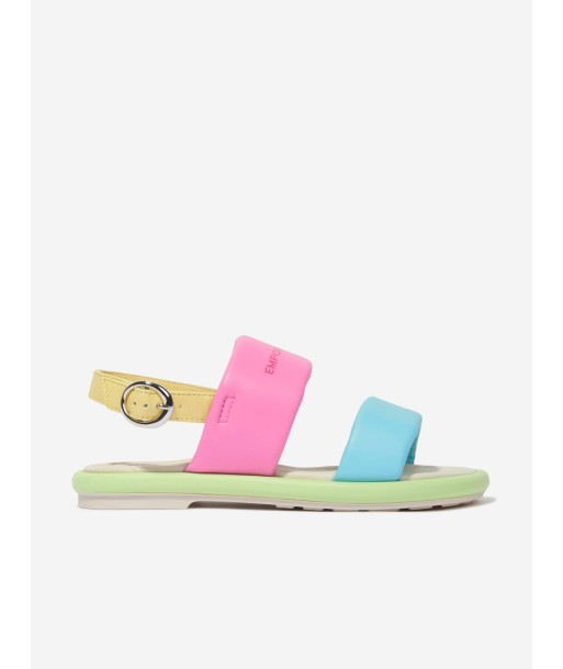 Emporio Armani Girls Leather Sandals in Multicolour plus qu'un jeu 