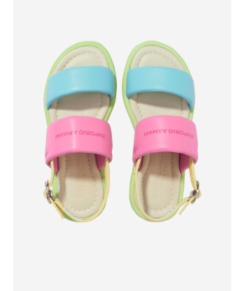 Emporio Armani Girls Leather Sandals in Multicolour plus qu'un jeu 