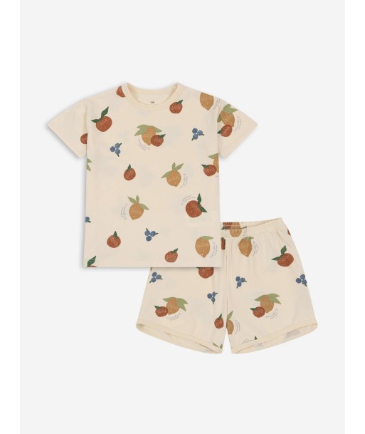 Konges Sløjd Kids Fruity Short Set in Ivory commande en ligne