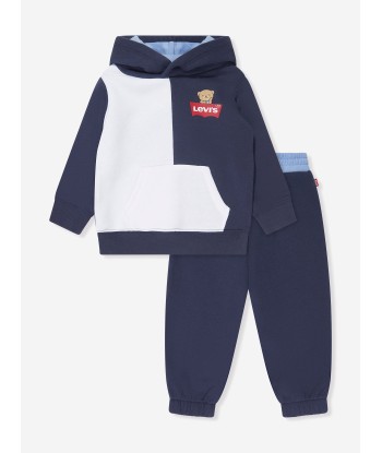 Levi's Wear Baby Boys Colourblock Tracksuit in Blue JUSQU'A -70%! 