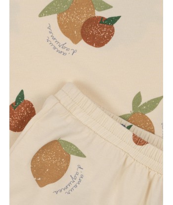 Konges Sløjd Kids Fruity Short Set in Ivory commande en ligne