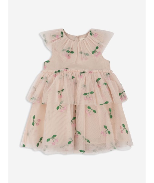 Konges Sløjd Girls Mili Glitter Cherry Dress in Pink Fin de série