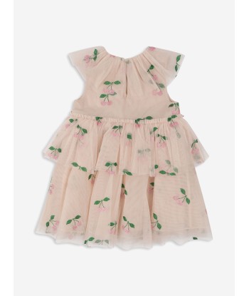 Konges Sløjd Girls Mili Glitter Cherry Dress in Pink Fin de série