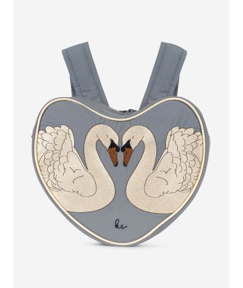 Konges Sløjd Girls Swan Heart Backpack in Blue (26cm) 50% de réduction en Octobre 2024