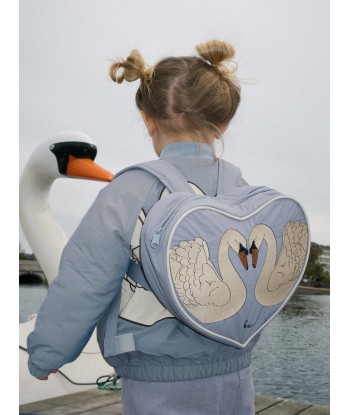 Konges Sløjd Girls Swan Heart Backpack in Blue (26cm) 50% de réduction en Octobre 2024