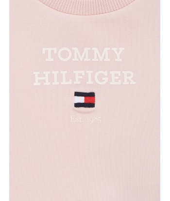 Tommy Hilfiger Baby Girls Logo Tracksuit in Pink destockage