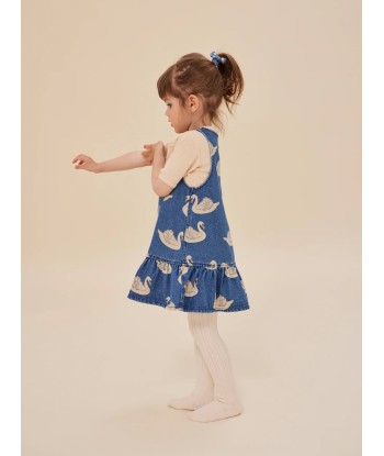 Konges Sløjd Girls Magot Swan Dress in Blue les ligaments