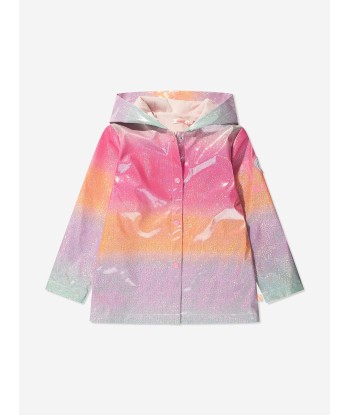 Billieblush Girls Glittered Raincoat in Multicolour de votre