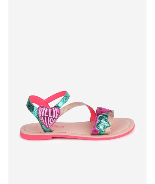 Billieblush Girls Leather Heart Sandals in Multicolour Le MVP de beaucoup