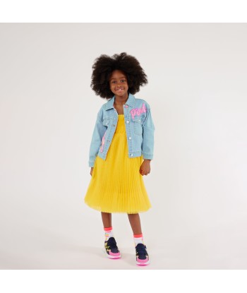 Billieblush Girls Pleated Tulle Dress in Yellow sur le site 