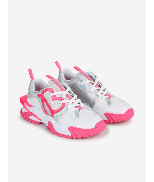 Billieblush Girls Logo Trainers in White Les êtres humains sont 