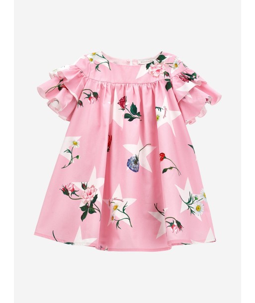 Monnalisa Girls Stars And Flowers Dress in Pink plus qu'un jeu 