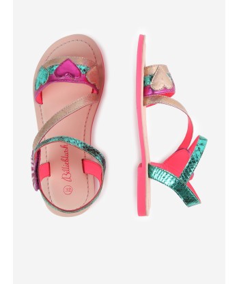 Billieblush Girls Leather Heart Sandals in Multicolour Le MVP de beaucoup