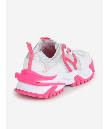 Billieblush Girls Logo Trainers in White Les êtres humains sont 