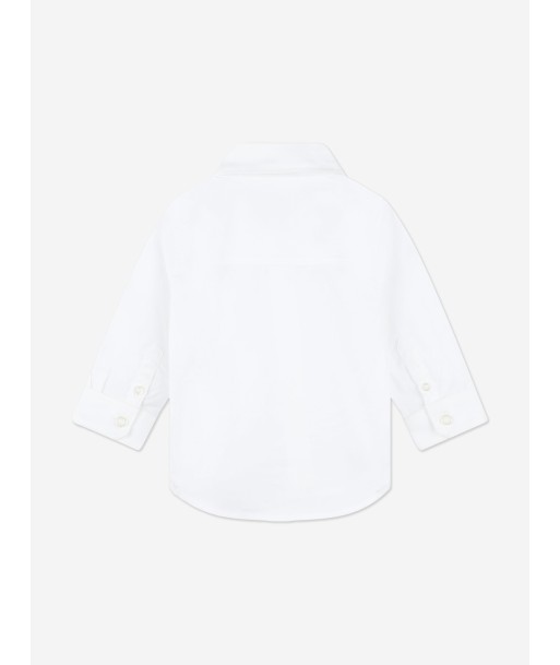 BOSS Baby Boys Long Sleeve Shirt in White solde