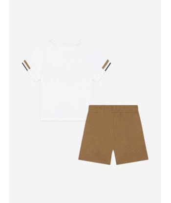 BOSS Baby Boys T-Shirt And Shorts Set in Beige l'achat 