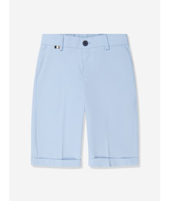 BOSS Boys Branded Shorts in Blue JUSQU'A -70%! 