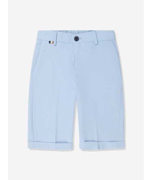 BOSS Boys Branded Shorts in Blue JUSQU'A -70%! 