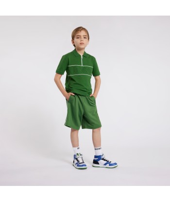 BOSS Boys Embroidered Logo Shorts in Green acheter en ligne