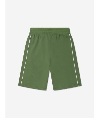 BOSS Boys Embroidered Logo Shorts in Green acheter en ligne