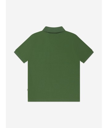 BOSS Boys Embroidered Logo Polo Shirt in Green l'achat 