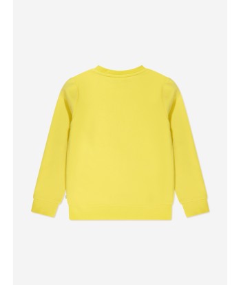 BOSS Boys Logo Print Sweatshirt in Yellow Par le système avancé 