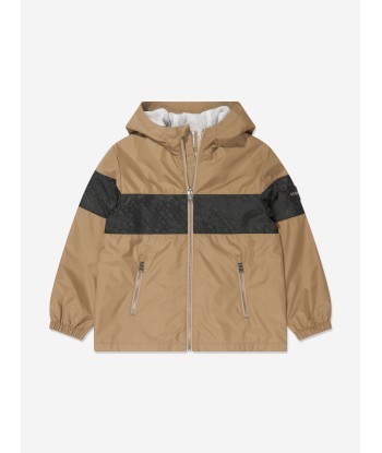 BOSS Boys Hooded Windbreaker in Beige du meilleur 