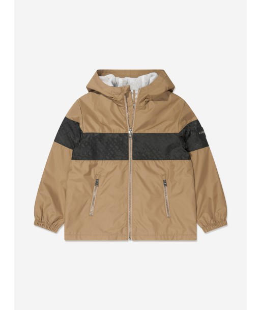 BOSS Boys Hooded Windbreaker in Beige du meilleur 