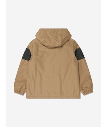 BOSS Boys Hooded Windbreaker in Beige du meilleur 