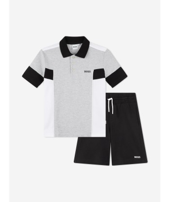 BOSS Boys Polo Shirt And Shorts Set in Grey l'évolution des habitudes 