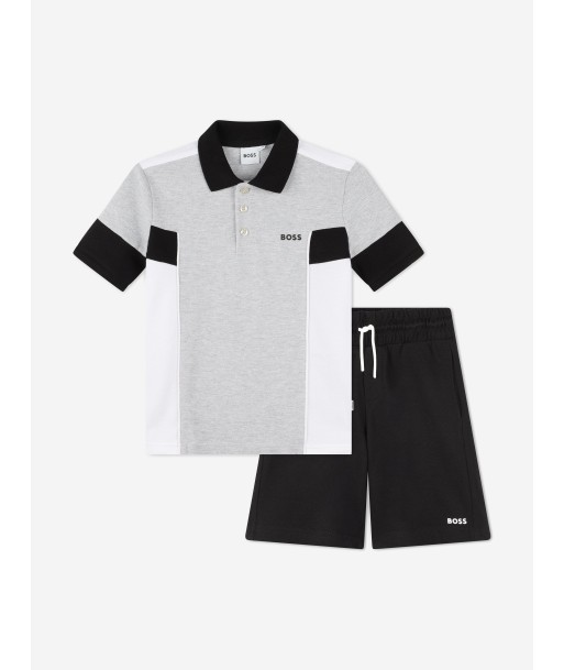 BOSS Boys Polo Shirt And Shorts Set in Grey l'évolution des habitudes 