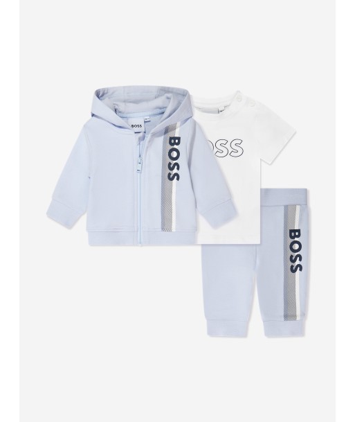 BOSS Baby Boys 3 Piece Tracksuit Set in Blue les ctes