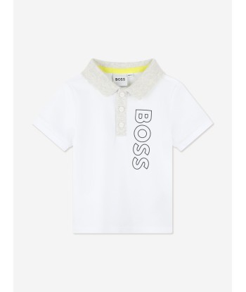 BOSS Baby Boys Polo Shirt And Shorts Set in White Dans la société mordern