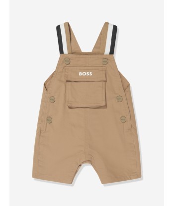 BOSS Baby Boys Pocket Dungarees in Beige sélection de produits