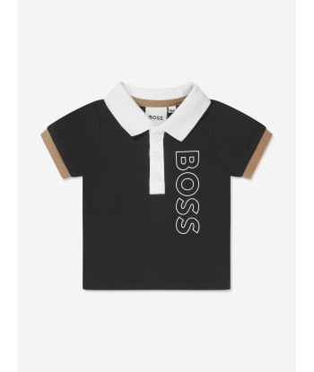 BOSS Baby Boys Polo Shirt And Shorts Set in Black soldes