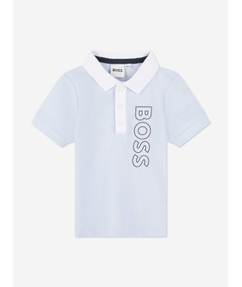 BOSS Baby Boys Polo Shirt And Shorts Set in Blue pas cher 