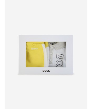 BOSS Baby Boys Polo Shirt And Shorts Set in White Dans la société mordern