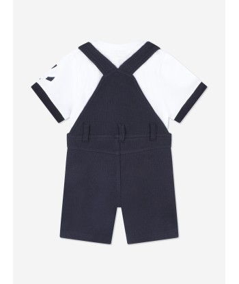 BOSS Baby Boys T-Shirt And Dungarees Gift Set in Navy Pour