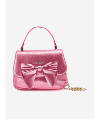 Monnalisa Girls Glitter Bow Handbag in Pink (21cm) Jusqu'à 80% De Réduction