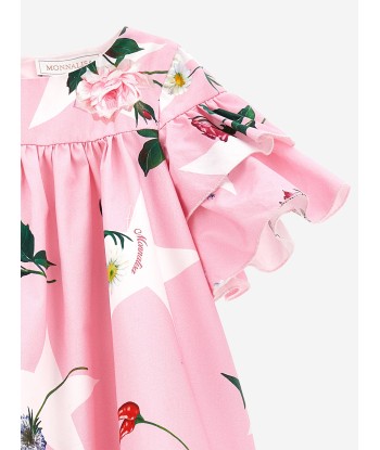 Monnalisa Girls Stars And Flowers Dress in Pink plus qu'un jeu 