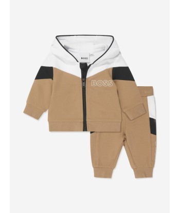 BOSS Baby Logo Tracksuit in Beige d'Europe débarque