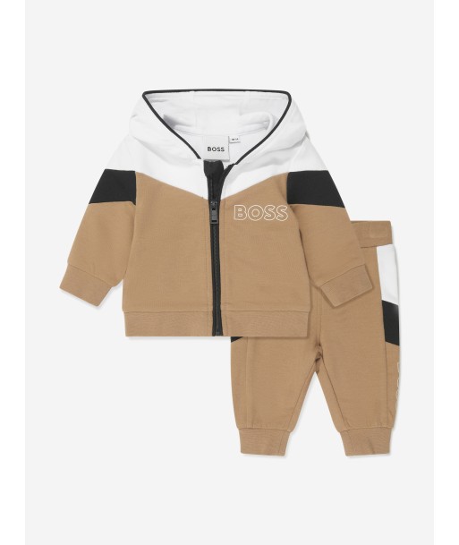 BOSS Baby Logo Tracksuit in Beige d'Europe débarque