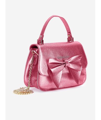 Monnalisa Girls Glitter Bow Handbag in Pink (21cm) Jusqu'à 80% De Réduction