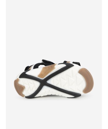 BOSS Baby Boys Strappy Logo Sandals in Black Les magasins à Paris