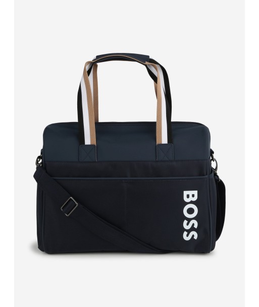 BOSS Baby Logo Changing Bag in Navy (38cm) 50-70% off 