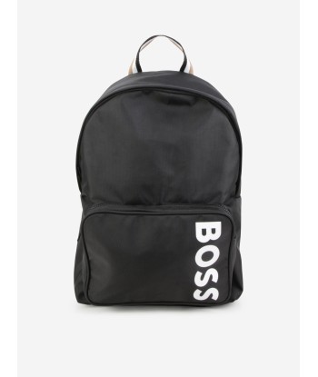 BOSS Boys Logo Backpack in Black (40cm) votre