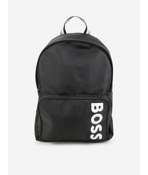 BOSS Boys Logo Backpack in Black (40cm) votre