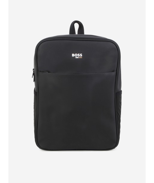 BOSS Boys Logo Backpack in Black (36cm) de France